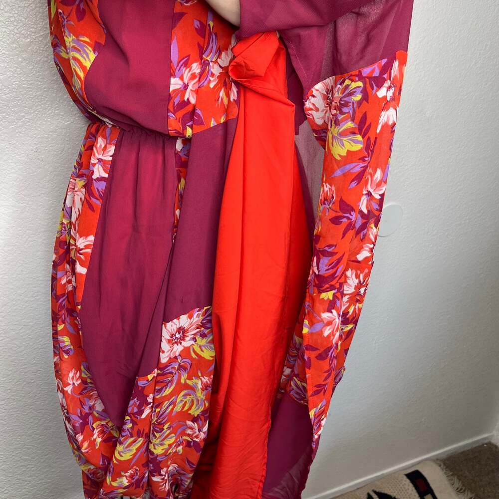 ModCloth Floral Halter Neckline Maxi Chiffon Dress - Picture 8 of 10